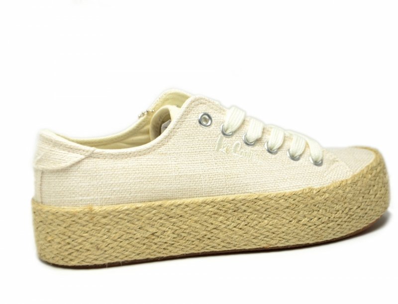 Półbuty espadryle 36 trampki LEE COOPER białe 3284 kremowe