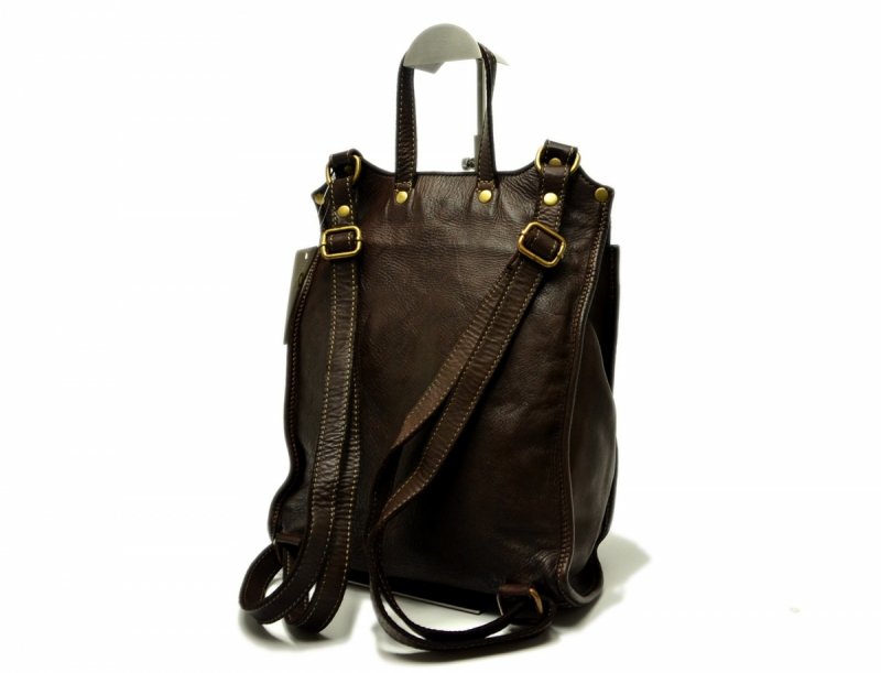 TOREBKA plecak MIKO skóra brązowy vintage skórzany damska brąz czekolada