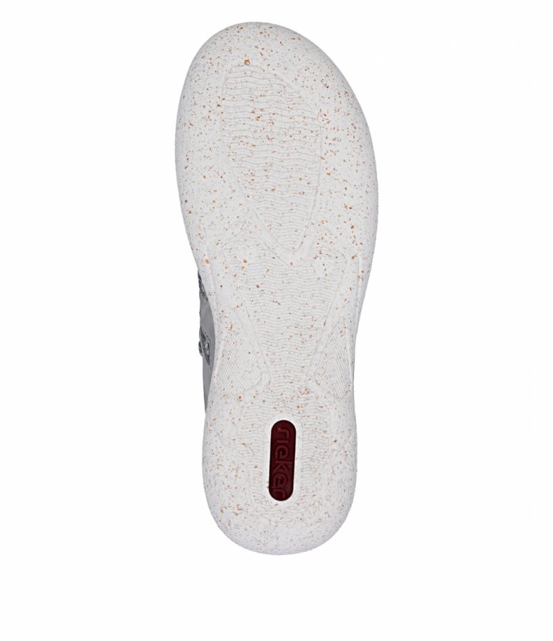 Półbuty sneakersy 37 RIEKER 54551 szare damskie ażurowane
