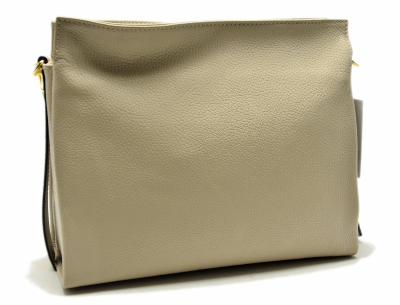 TOREBKA skóra MIKO skórzana beż beżowa 