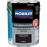 Chlorokauczuk 5L CZARNY Nobiles farba metalu betonu emalia czarna stali żeliwa