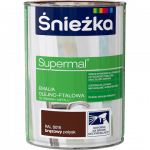 Śnieżka Olejna BRĄZ-OWY RAL8016 brązowa 0,8L Supermal farba olejno-ftalowa drewna metalu emalia połysk