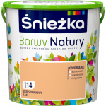 Śnieżka Barwy Natury 2,5L Brzoskwiniowy Sad 114 mat farba do wnętrz ścian sufitów emulsja