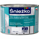 Śnieżka Farba do kaloryferów grzejników 0,4L niezółknąca emalia Biała biały