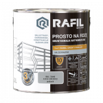 Rafil Na Rdzę 2,5L SZARY OKIENNY RAL7040 POŁYSK farba szybkoschnąca szara antykorozyjna gruntoemalia do stali żeliwa