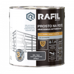 Rafil Na Rdzę 2,5L SZARY GRAFIT-OWY RAL7024 PÓŁMAT farba szybkoschnąca antykorozyjna gruntoemalia do stali żeliwa