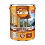 Sadolin Extra lakierobejca 10L MERBAU 40 PÓŁMAT do drewna fasad domków okien drzwi