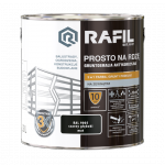 Rafil Na Rdzę 2,5L CZARNY RAL9005 MAT farba szybkoschnąca antykorozyjna gruntoemalia do stali żeliwa