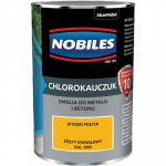Chlorokauczuk 0,9L RAL1003 ŻÓŁTY SYGNAŁOWY Nobiles farba metalu betonu emalia stali żeliwa