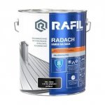 Radach 10L Czarny RAL9005 PÓŁMAT farba na dach Rafil ocynk stal aluminium Głęboki