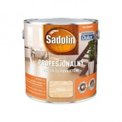 Sadolin Lakier Profesjonalny PÓŁMAT 2,5L do parkietu podłóg schodów korka drewna Dulux niskozapachowy
