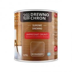 Drewnochron Bezbarwny Grunt R 0,75L impregnat do drewna podkład gruntujący