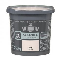 Vidaron Szpachla do Drewna 0,25kg BRZOZA H02 szpachlówka akrylowa gotowa zawiera terpentynę