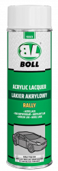 BOLL Lakier Akrylowy BIAŁY POŁYSK 0,5L SPRAY do metalu drewna plastiku farba