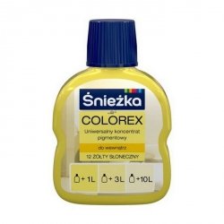 Śnieżka Colorex Pigment 100ml żółty słoneczny 12 barwnik do farby barwienia kolorowania