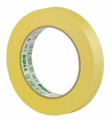 BOLL Taśma ŻÓŁTA Lakiernicza 19mm 50m Papierowa Maskująca Malarska 80 st. C