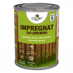 Colorit Impregnat Szybkoschnący 0,75L DĄB CIEMNY drewna do Ochronny wodny płotów altanek