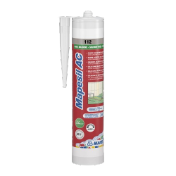 Silikon Sanitarny do Kuchni Łazienki 112 TYTAN 310ml Mapesil AC Mapei do wewnątrz i na zewnątrz