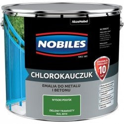 Chlorokauczuk 10L RAL6010 ZIELONY TRAWIASTY Nobiles farba emalia