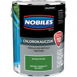 Chlorokauczuk 5L RAL6010 ZIELONY TRAWIASTY Nobiles farba emalia