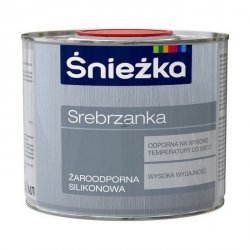 Śnieżka Srebrzanka Żaroodporna Silikonowa 0,5L termoodporna SREBRNA szybkoschnąca