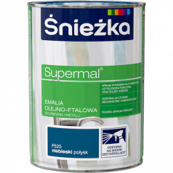 Śnieżka Olejna NIEBIESKI F525 0,8L Supermal farba olejno-ftalowa drewna metalu emalia połysk