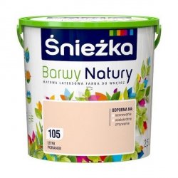 Śnieżka Barwy Natury 2,5L Letni Poranek 105 mat farba do wnętrz ścian sufitów emulsja