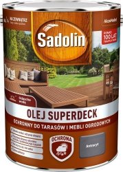 Sadolin Superdeck olej 5L ANTRACYT-OWY tarasów drewna do