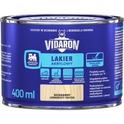 Vidaron Lakier akrylowy bezbarwny wodny 0,4L