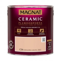 MAGNAT Ceramic 2,5L C26 Koralowa Laguna ceramik ceramiczna farba do wnętrz plamoodporna