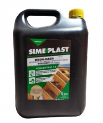 Impregnat konstrukcyjny BEZBARWNY 5kg koncentrat 1:9 Drew-Dach Plus Simeplast