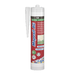 Silikon Sanitarny do Kuchni Łazienki 120 CZARNY 310ml Mapesil AC Mapei do wewnątrz i na zewnątrz