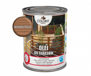 Colorit Olej Do Drewna Tarasów 0,75L MAHOŃ TOGO 750ml mebli ogrodowych desek tarasowych