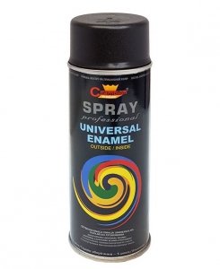Spray Uniwersalny RAL9005 CZARNY MAT 400ml emalia Champion czarna