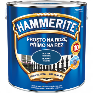 Hammerite Na Rdzę 2,5L NIEBIESKI POŁYSK hamerite farba szybkoschnąca antykorozyjna gruntoemalia