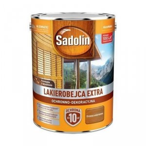 Sadolin Extra lakierobejca 5L DRZEWO WIŚNIOWE 88 PÓŁMAT do drewna fasad domków okien drzwi