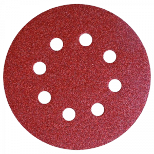 Krążek papier ścierny rzep 125mm 8 otw. gr.180 KLINGSPOR PS 18 EK samoprzylepny