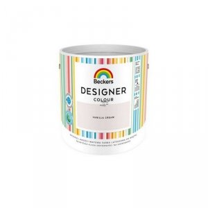 Beckers 2,5L VANILLA CREAM Designer Colour farba lateksowa mat-owa do ścian sufitów