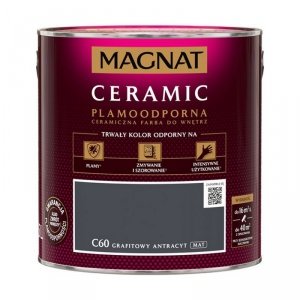 MAGNAT Ceramic 2,5L C60 Grafitowy Antracyt ceramik ceramiczna farba do wnętrz plamoodporna