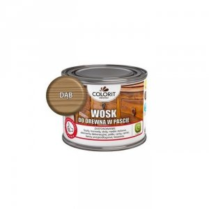 Colorit Wosk do drewna w paście 0,5L DĄB naturalne woski pszczele Carnauba
