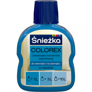 Śnieżka Colorex Pigment 100ml niebieski 52 barwnik do farby barwienia kolorowania