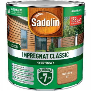 Sadolin Classic impregnat 2,5L DĄB JASNY 57 do drewna clasic Hybrydowy płotów altanek fasad