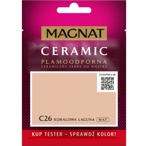 MAGNAT Ceramic TESTER C26 Koralowa Laguna ceramik ceramiczna farba do wnętrz plamoodporna