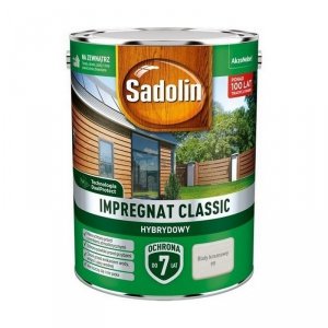 Sadolin Classic impregnat 4,5L BIAŁY KREMOWY 99 do drewna clasic Hybrydowy płotów altanek fasad