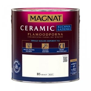 MAGNAT Ceramic 2,5L B5 Czysta Biel farba ceramiczna biała Kuchnia Łazienka Kitchen Bathroom