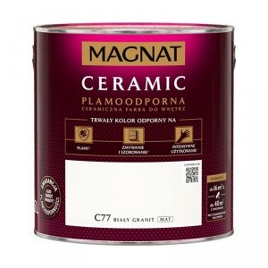 MAGNAT Ceramic 2,5L C77 Biały Granit ceramik ceramiczna farba do wnętrz plamoodporna