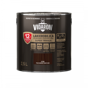 Vidaron SUPER TRWAŁA Lakierobejca 2,5L ST03 Palisander Indyjski do drewna 2w1 wodna szybkoschnąca