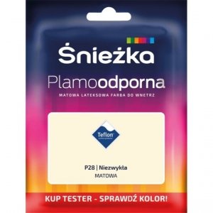 Śnieżka Plamoodporna TESTER P28 NIEZWYKŁA matowa farba lateksowa