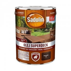 Sadolin Superdeck olej 10L PALISANDER 95 do drewna tarasów mebli ogrodowych mat