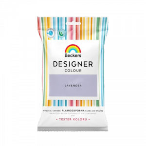 Beckers TESTER LAVENDER Designer Colour farba lateksowa mat-owa do ścian sufitów